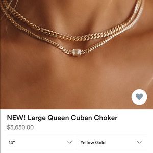 Logan Hollowell large queen cuban necklace!!